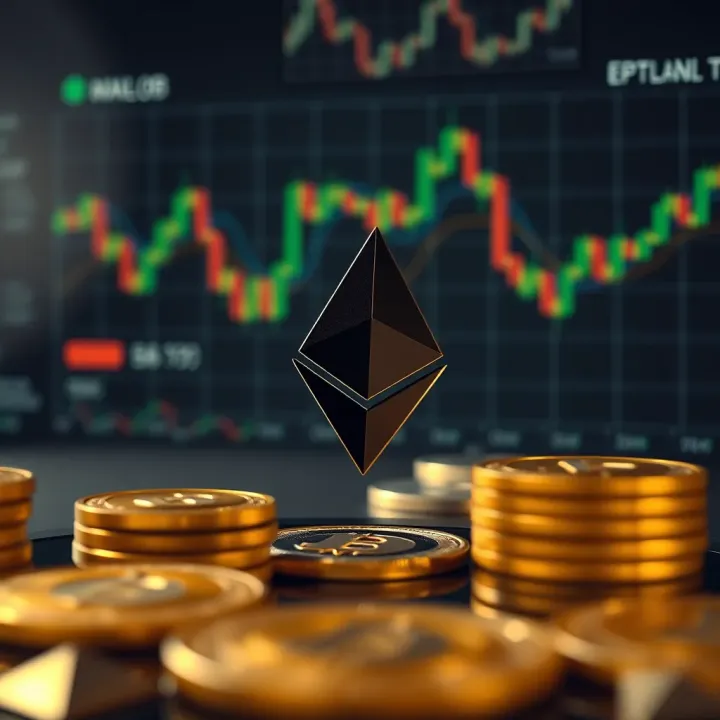 Visual representation of market dynamics, economic indicators, and regulatory impacts influencing Ethereum's valuation