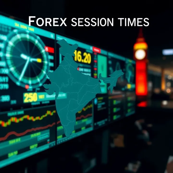 Forex trading hours of the London session displayed with Indian Standard Time to show overlap and best trading windows