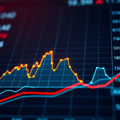 Graph depicting fluctuations in data points highlighting a peak representing the immediate maximum value