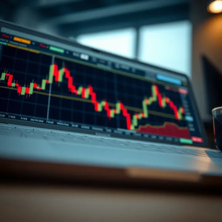 Graph showing trading signals generated by Quotex platform to guide decision making